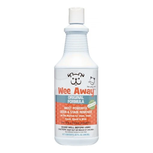 Wee Away Quarts Cat And Dog Stain And Odor Eliminator - 32 Oz Bottle -Tropiclean Store wee away quarts cat and dog stain and odor eliminator 32 oz bottle 478211