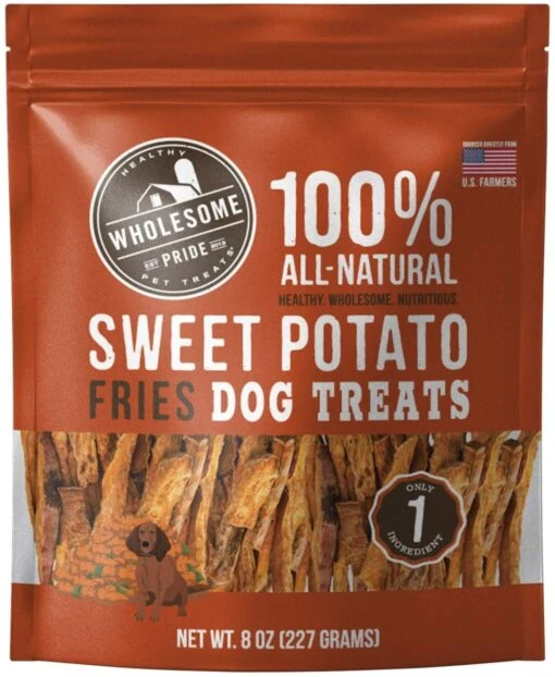 Wholesome Pride Sweet Potato Fries Dog Dehydrated Treats - 8 Oz Bag -Tropiclean Store wholesome pride sweet potato fries dog dehydrated treats 8 oz bag 495519