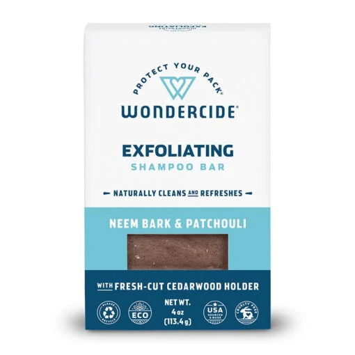 Wondercide All-Natural Exfoliating Cat And Dog Shampoo Bar - 0.5 Oz Trial Bar - Case Of 12 -Tropiclean Store wondercide all natural exfoliating cat and dog shampoo bar 05 oz trial bar case of 12 404535